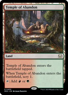 Temple of Abandon - March of the Machine Commander