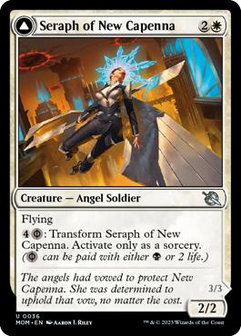 Seraph of New Capenna -> Seraph of New Phyrexia - March of the Machine