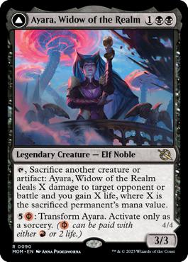 Ayara, Widow of the Realm -> Ayara, Furnace Queen - March of the Machine