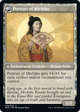 Portrait of Michiko - Kamigawa: Neon Dynasty
