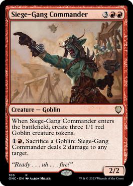 Siege-Gang Commander - Phyrexia: All Will Be One Commander