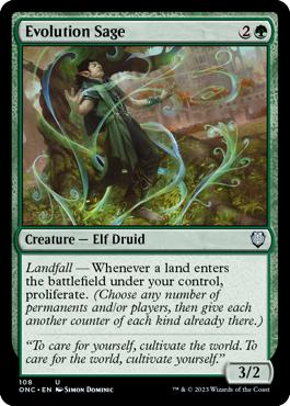 Evolution Sage - Phyrexia: All Will Be One Commander