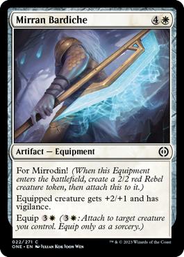 Mirran Bardiche - Phyrexia: All Will Be One