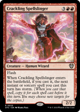 Crackling Spellslinger - Outlaws of Thunder Junction Commander