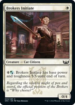 Brokers Initiate - Streets of New Capenna