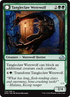 Tangleclaw Werewolf -> Fibrous Entangler - Eldritch Moon
