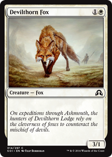 Devilthorn Fox - Shadows over Innistrad