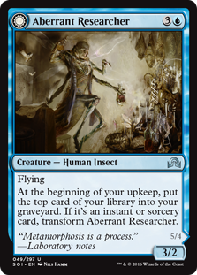 Aberrant Researcher -> Perfected Form - Shadows over Innistrad