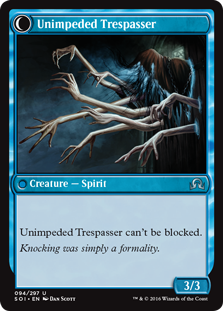 Unimpeded Trespasser - Shadows over Innistrad