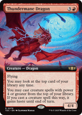Thundermane Dragon - Tarkir: Dragonstorm Commander