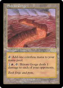 Shivan Gorge - Urza's Saga