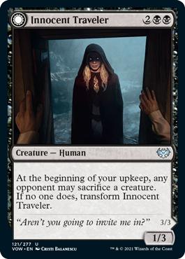 Innocent Traveler -> Malicious Invader - Innistrad: Crimson Vow