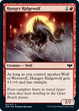 Hungry Ridgewolf - Innistrad: Crimson Vow