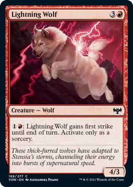 Lightning Wolf - Innistrad: Crimson Vow