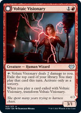 Voltaic Visionary -> Volt-Charged Berserker - Innistrad: Crimson Vow