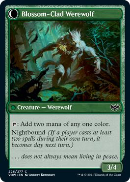 Blossom-Clad Werewolf - Innistrad: Crimson Vow