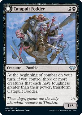 Catapult Fodder -> Catapult Captain - Innistrad: Crimson Vow