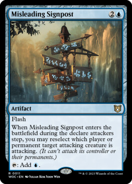 Misleading Signpost - Wilds of Eldraine Commander