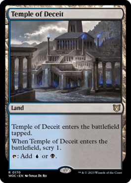 Temple of Deceit - Wilds of Eldraine Commander