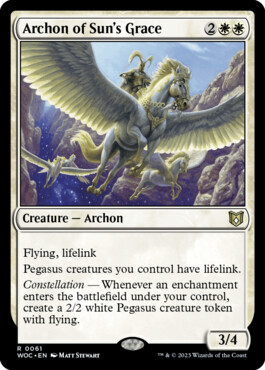 Archon of Sun's Grace - Wilds of Eldraine Commander