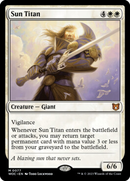 Sun Titan - Wilds of Eldraine Commander