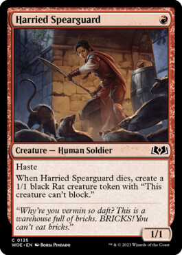 Harried Spearguard - Wilds of Eldraine