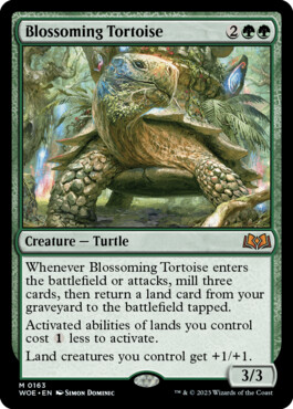 Blossoming Tortoise - Wilds of Eldraine