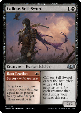 Callous Sell-Sword - Wilds of Eldraine