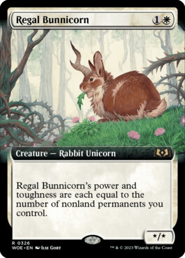 Regal Bunnicorn - Wilds of Eldraine