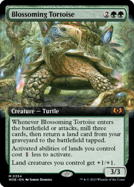 Blossoming Tortoise - Wilds of Eldraine