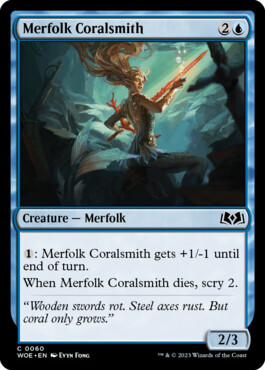 Merfolk Coralsmith - Wilds of Eldraine