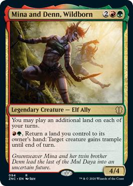 Mina and Denn, Wildborn - Zendikar Rising Commander