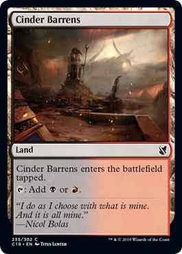 Cinder Barrens - Commander 2019