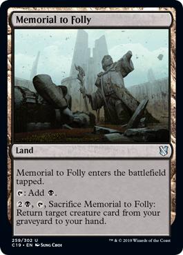 Memorial to Folly - Commander 2019