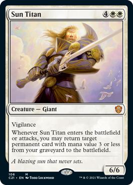 Sun Titan - Commander 2021