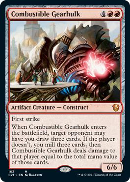 Combustible Gearhulk - Commander 2021