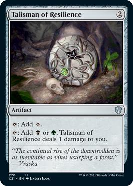 Talisman of Resilience - Commander 2021