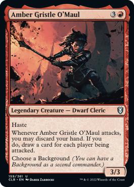 Amber Gristle O'Maul - Commander Legends: Battle for Baldur's Gate