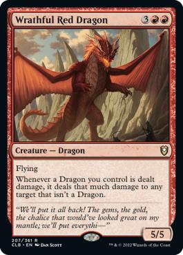 Wrathful Red Dragon - Commander Legends: Battle for Baldur's Gate