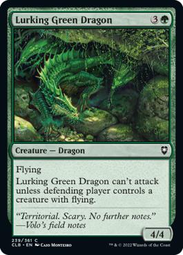 Lurking Green Dragon - Commander Legends: Battle for Baldur's Gate