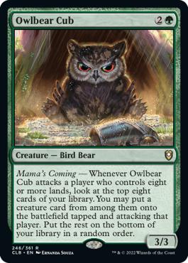 Owlbear Cub - Commander Legends: Battle for Baldur's Gate
