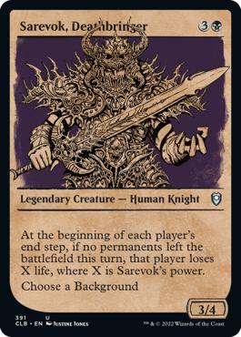 Sarevok, Deathbringer - Commander Legends: Battle for Baldur's Gate