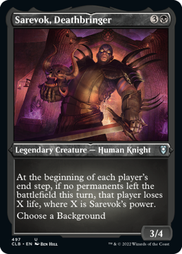 Sarevok, Deathbringer - Commander Legends: Battle for Baldur's Gate