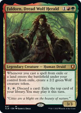 Faldorn, Dread Wolf Herald - Commander Legends: Battle for Baldur's Gate