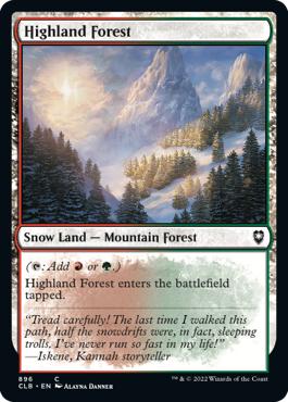 Highland Forest - Commander Legends: Battle for Baldur's Gate