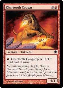 Chartooth Cougar - Magic: The Gathering-Commander
