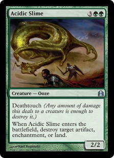 Acidic Slime - Magic: The Gathering-Commander