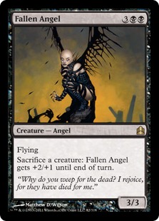 Fallen Angel - Magic: The Gathering-Commander