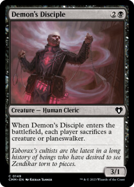 Demon's Disciple - Commander Masters