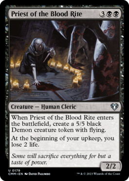 Priest of the Blood Rite - Commander Masters